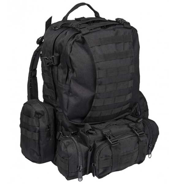 Mil-Tec Defence ruksak, crni, 36l