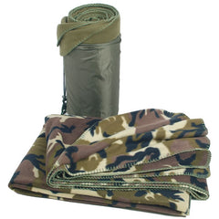 Mil-Tec deka Poly-Fleece s navlakom, 200x150 cm, Woodland