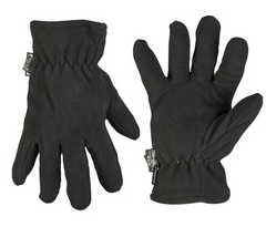 Mil-Tec Thinsulate™ flis rukavice, crne