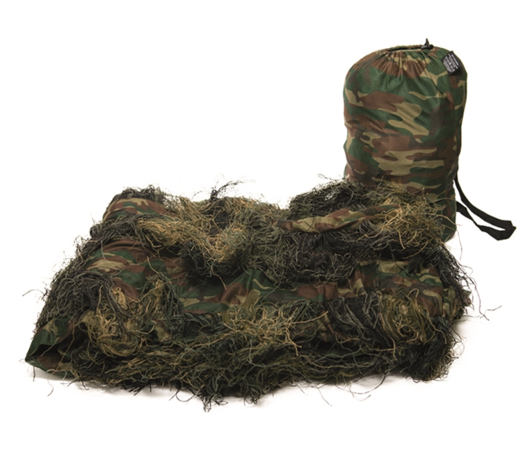 Mil-Tec Ghillie maskirna mreža, woodland 3 x 2 m