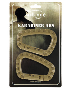 Mil-Tec karabiner ABS Coyote (2 kom/blister)