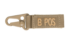 WARAGOD krvna grupa B+ positive karabiner, Coyote