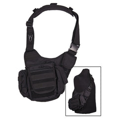 Mil-Tec multifunkcionalna MOLLE torba preko ramena, crna