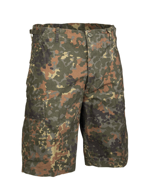 Mil-Tec BDU kratke hlače rip-stop prethodno oprane US tip, flecktarn