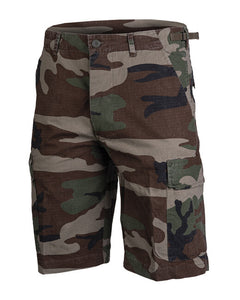 Mil-Tec BDU hlače kratke US rip-stop prethodno oprane tip, woodland