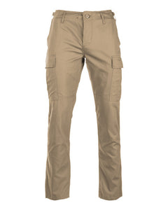 Mil-Tec US BDU SLIM FIT hlače terenske rip-stop, khaki