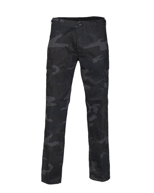 Mil-Tec US Ranger BDU hlače STRAIGHT CUT, black camo