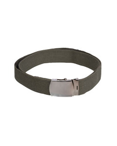 Mil-Tec US hlačni remen širina 38mm sa srebrnom kopčom, maslinasto zeleni