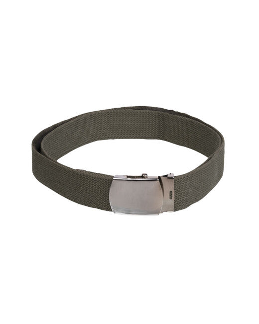 Mil-Tec US hlačni remen širina 38mm sa srebrnom kopčom, maslinasto zeleni