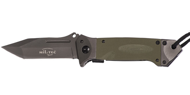 Mil-Tec DA35 preklopni nož Micarta 22cm, maslinasto zeleni