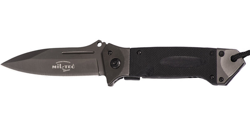 Mil-Tec DA35 preklopni nož Micarta 22cm, crni