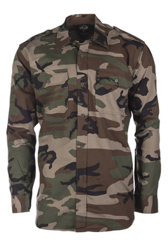 Mil-Tec Ripstop košulja s dugim rukavom, Woodland