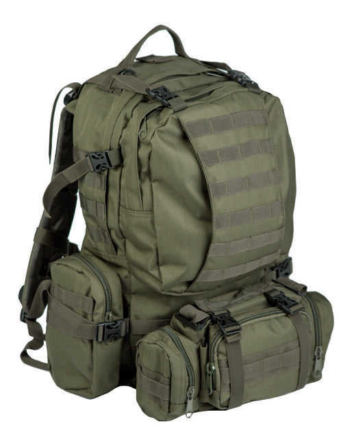 Mil-Tec DEFENSE MODULAR ruksak s pojasnom torbicom, maslinasto zeleni