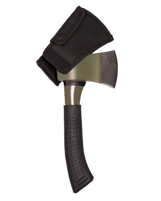 Mil-Tec SURVIVAL sjekira od punog metala s najlonskom futrolom, maslinasto zelena