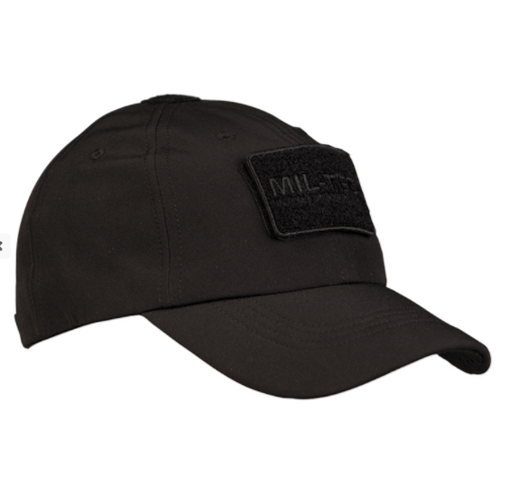 Mil-Tec Baseball kapa sa šiltom Softshell za zimu, crna