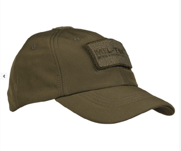 Mil-Tec Baseball kapa sa šiltom Softshell za zimu, maslinasto zelena