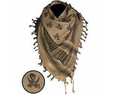 Mil-Tec Skull arafatka coyote, crna, 110 x 110cm