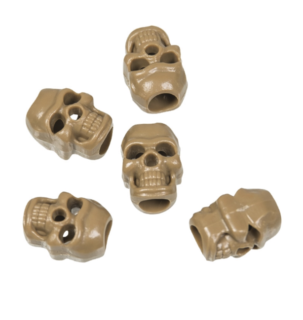 Mil-Tec Skull završeci za uzicu 10kom, coyote