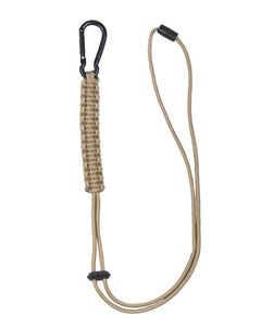 Mil-Tec paracord uže s karabinerom, coyote