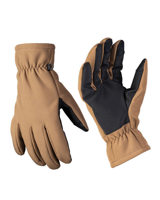 Mil-Tec Thinsulate™ rukavice softshell, dark coyote