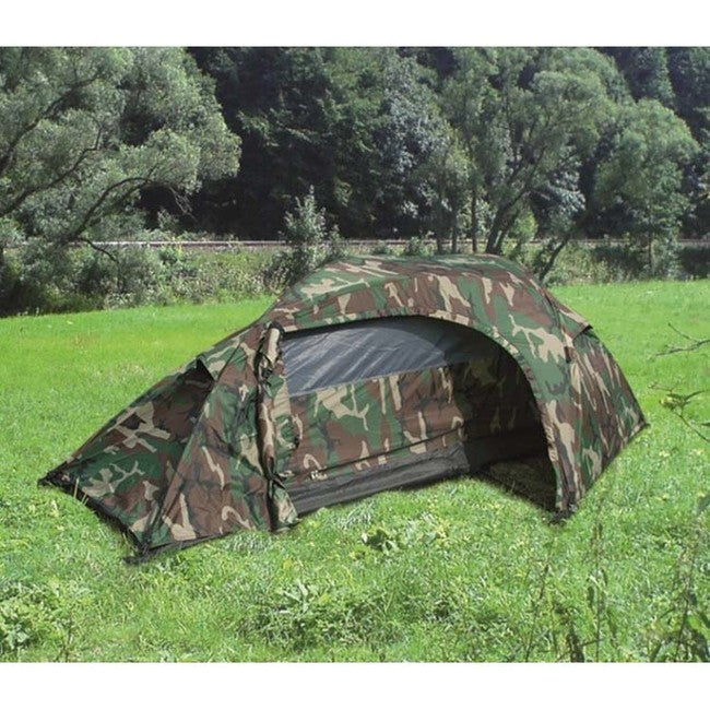 Mil-Tec šator Recom za 1 osobu, woodland, 240 x 135 x 85cm