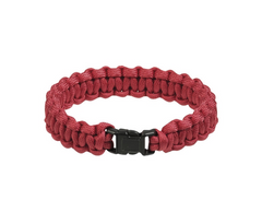Mil-Tec Survival paracord narukvica 15mm, crvena