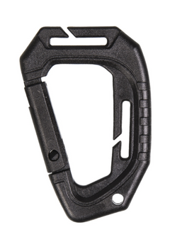 Mil-Tec MOLLE karabiner plastični taktički, crni 2 kom