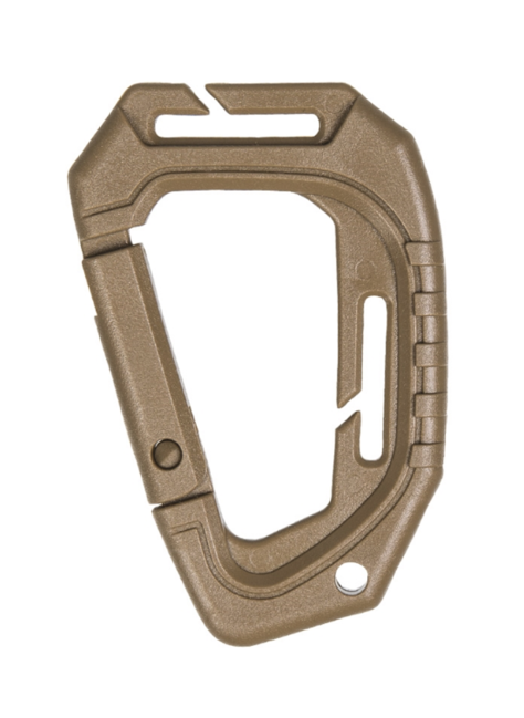 Mil-Tec MOLLE karabiner plastični taktički Coyote, 2 kom