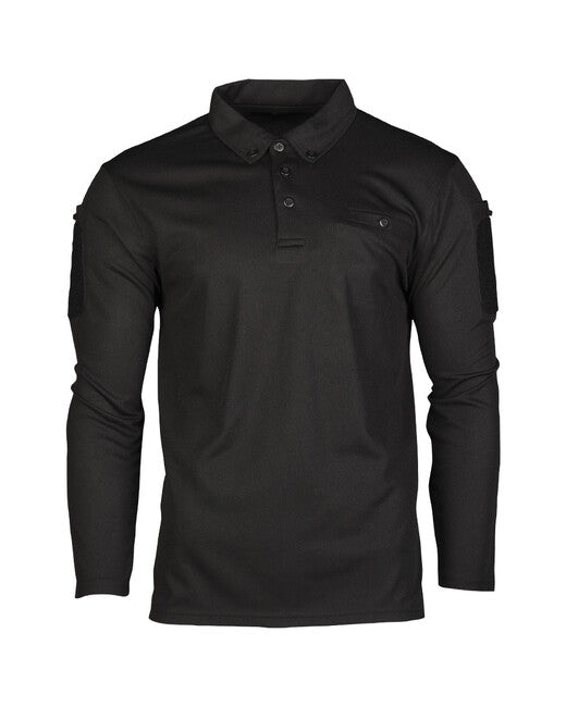 Mil-Tec polo majica taktička dugih rukava, crna