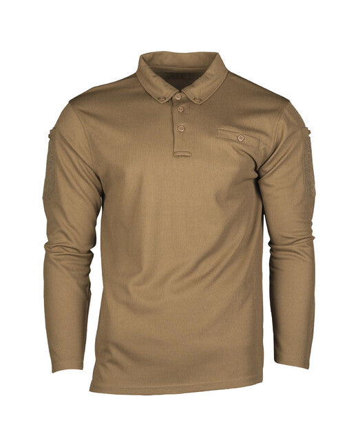 Mil-Tec polo majica taktička dugih rukava, dark coyote