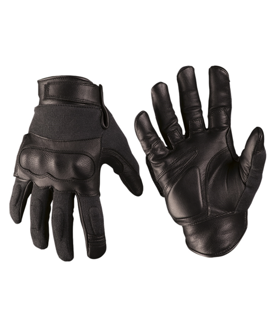 Mil-Tec rukavice taktičke kožne/kevlar, crne