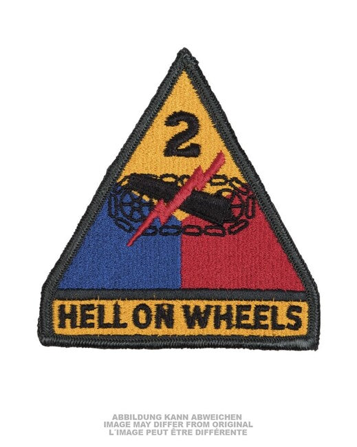 Mil-Tec US '2ND.ARM.DIV.' PAKAO NA KOTAČIMA tekstilna značka