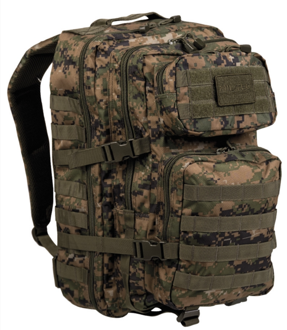 Mil-Tec US assault ruksak Digital woodland, 36L, Large