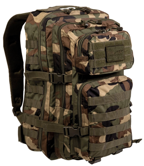 Mil-Tec US Assault ruksak Large Woodland, 36L