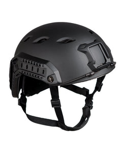 Mil-Tec US kaciga desantna Fast W/Rail, crna
