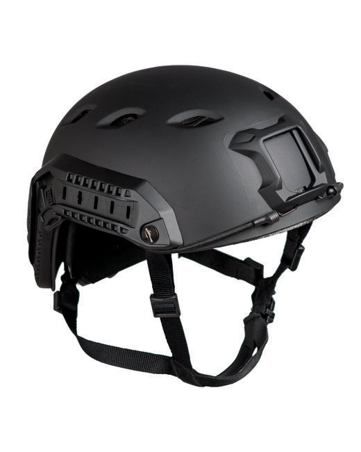 Mil-Tec US kaciga desantna Fast W/Rail, crna