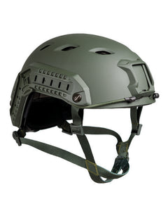 Mil-Tec US Fast kaciga desantna W/Rail, maslinasto zelena