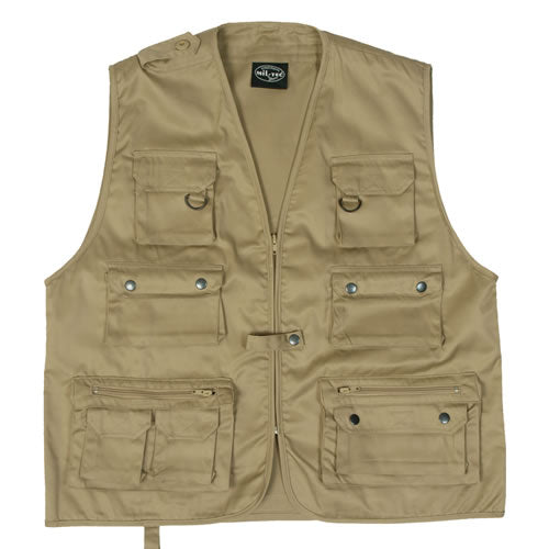 Mil-Tec JAGD prsluk za lov ili ribolov, Khaki