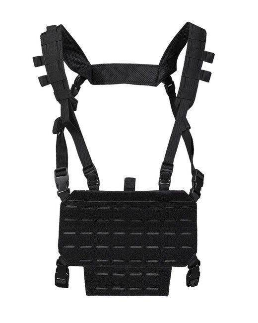 Mil-Tec CHEST RIG lagani prsluk taktički s LASER panelom, crni