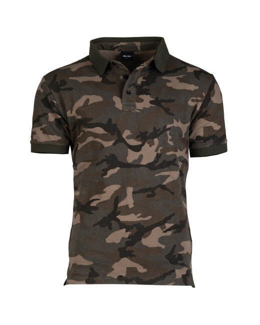 Mil-Tec WOODLAND polo majica prewash CO.