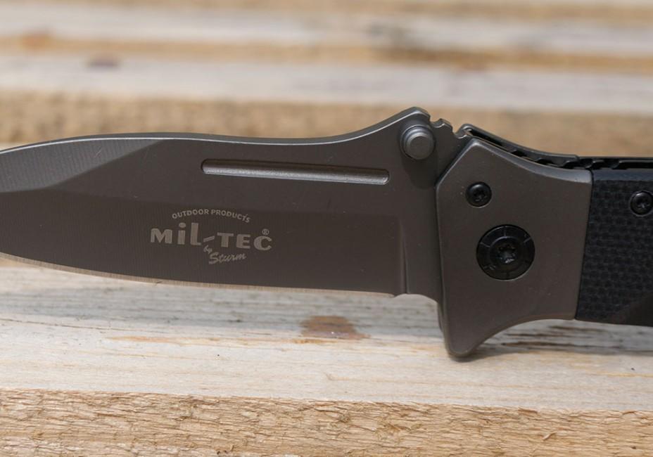 Mil-Tec DA35 preklopni nož Micarta 22cm, crni