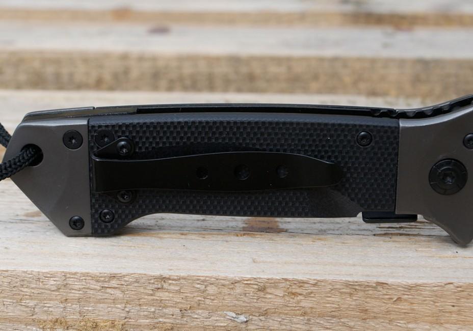 Mil-Tec DA35 preklopni nož Micarta 22cm, crni