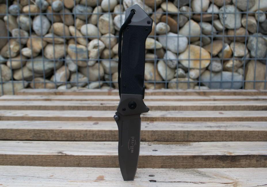 Mil-Tec DA35 preklopni nož Micarta 22cm, crni