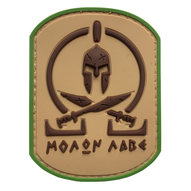 WARAGOD Molon Labe Spartan Battle Worn našivak PVC Multicam Patch