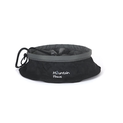 Mountain Paws sklopiva zdjela za hranu za pse, crna