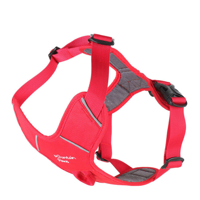 Mountain Paws Dog Harness podstavljeni postroj za pse, crveni, mali