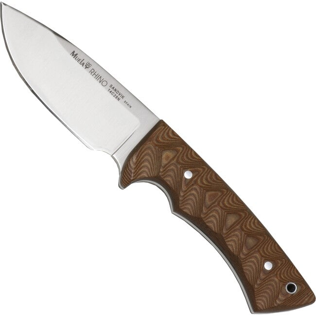 MUELA Rhino nož s fiksnom oštricom Micarta, pijesak