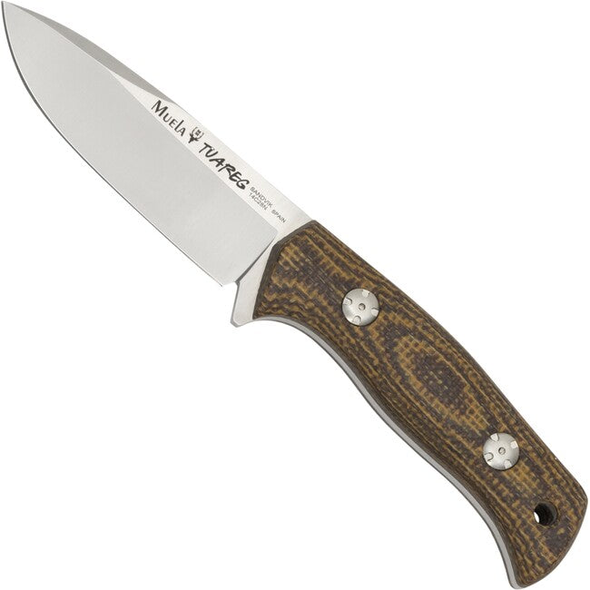 MUELA Tuareg nož s fiksnom oštricom Micarta, smeđ