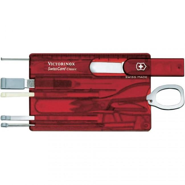 Victorinox SwissCard multifunkcionalna kartica 10u1, crvena