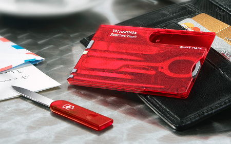 Victorinox SwissCard multifunkcionalna kartica 10u1, crvena